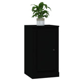 NNEVL Sideboard Black 37.5x35.5x67.5 cm Engineered Wood