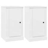 NNEVL Sideboards 2 pcs High Gloss White 37.5x35.5x67.5 cm Engineered Wood