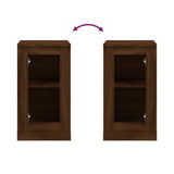 NNEVL Sideboard Brown Oak 37.5x35.5x67.5 cm Engineered Wood