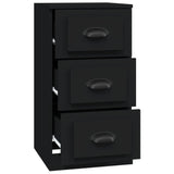 NNEVL Sideboard Black 36x35.5x67.5 cm Engineered Wood