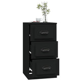 NNEVL Sideboard Black 36x35.5x67.5 cm Engineered Wood