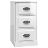 NNEVL Sideboard High Gloss White 36x35.5x67.5 cm Engineered Wood