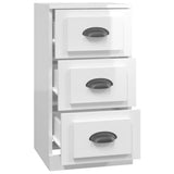 NNEVL Sideboard High Gloss White 36x35.5x67.5 cm Engineered Wood