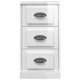 NNEVL Sideboard High Gloss White 36x35.5x67.5 cm Engineered Wood