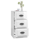 NNEVL Sideboard High Gloss White 36x35.5x67.5 cm Engineered Wood