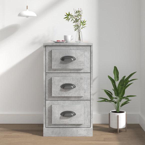 NNEVL Sideboard Concrete Grey 36x35.5x67.5 cm Engineered Wood