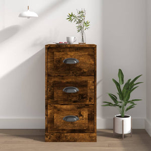 NNEVL Sideboard Smoked Oak 36x35.5x67.5 cm Engineered Wood