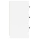 NNEVL Sideboard High Gloss White 70x35.5x67.5 cm Engineered Wood