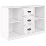 NNEVL Sideboard High Gloss White 104.5x35.5x67.5 cm Engineered Wood