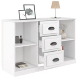 NNEVL Sideboard High Gloss White 104.5x35.5x67.5 cm Engineered Wood