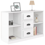 NNEVL Sideboard High Gloss White 104.5x35.5x67.5 cm Engineered Wood