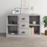 NNEVL Sideboard Grey Sonoma 104.5x35.5x67.5 cm Engineered Wood