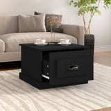 NNEVL Coffee Table Black 50x50x35 cm Engineered Wood