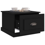 NNEVL Coffee Table Black 50x50x35 cm Engineered Wood