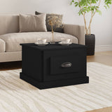 NNEVL Coffee Table Black 50x50x35 cm Engineered Wood