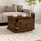 NNEVL Coffee Table Brown Oak 50x50x35 cm Engineered Wood