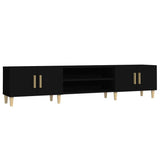 NNEVL TV Cabinet Black 180x31.5x40 cm Engineered Wood