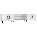 NNEVL TV Cabinet High Gloss White 180x31.5x40 cm Engineered Wood