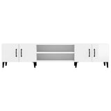 NNEVL TV Cabinet High Gloss White 180x31.5x40 cm Engineered Wood