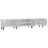 NNEVL TV Cabinet High Gloss White 180x31.5x40 cm Engineered Wood