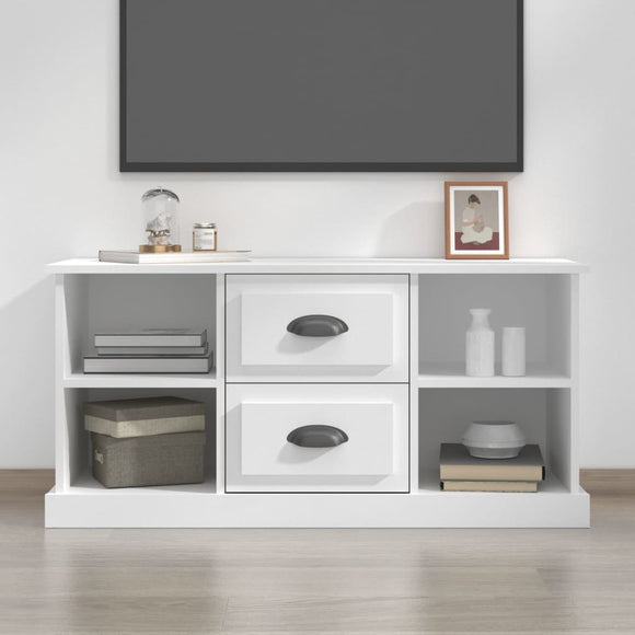 NNEVL TV Cabinet White 99.5x35.5x48 cm Engineered Wood