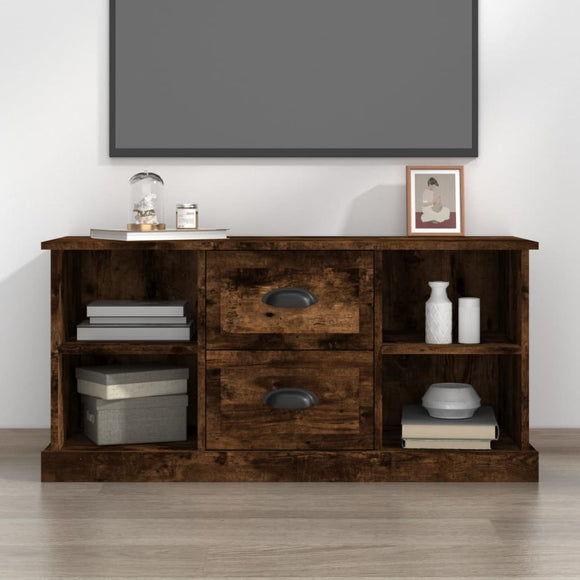 NNEVL TV Cabinet Smoked Oak 99.5x35.5x48 cm Engineered Wood