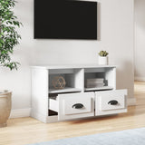 NNEVL TV Cabinet White 80x35x50 cm Engineered Wood