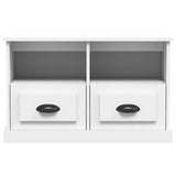 NNEVL TV Cabinet White 80x35x50 cm Engineered Wood