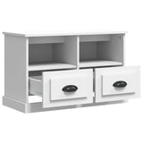NNEVL TV Cabinet White 80x35x50 cm Engineered Wood