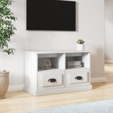 NNEVL TV Cabinet White 80x35x50 cm Engineered Wood