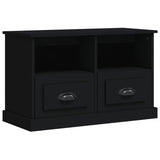NNEVL TV Cabinet Black 80x35x50 cm Engineered Wood