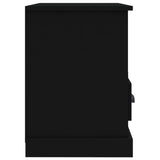 NNEVL TV Cabinet Black 80x35x50 cm Engineered Wood