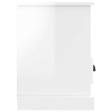 NNEVL TV Cabinet High Gloss White 80x35x50 cm Engineered Wood