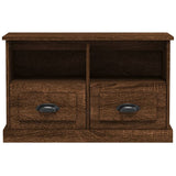 NNEVL TV Cabinet Brown Oak 80x35x50 cm Engineered Wood