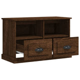 NNEVL TV Cabinet Brown Oak 80x35x50 cm Engineered Wood