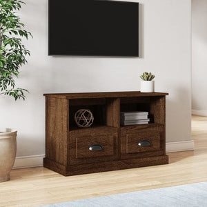 NNEVL TV Cabinet Brown Oak 80x35x50 cm Engineered Wood