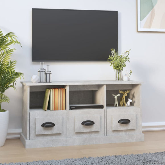 NNEVL TV Cabinet Concrete Grey 100x35x50 cm Engineered Wood