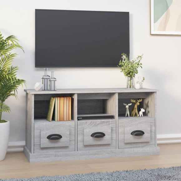 NNEVL TV Cabinet Grey Sonoma 100x35x50 cm Engineered Wood