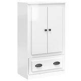 NNEVL Highboard High Gloss White 60x35.5x103.5 cm Engineered Wood