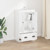 NNEVL Highboard High Gloss White 60x35.5x103.5 cm Engineered Wood