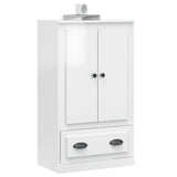 NNEVL Highboard High Gloss White 60x35.5x103.5 cm Engineered Wood
