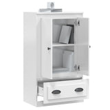 NNEVL Highboard High Gloss White 60x35.5x103.5 cm Engineered Wood