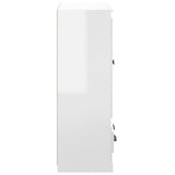 NNEVL Highboard High Gloss White 60x35.5x103.5 cm Engineered Wood