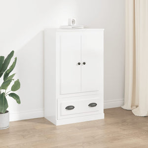 NNEVL Highboard High Gloss White 60x35.5x103.5 cm Engineered Wood
