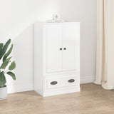 NNEVL Highboard High Gloss White 60x35.5x103.5 cm Engineered Wood