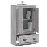 NNEVL Highboard Grey Sonoma 60x35.5x103.5 cm Engineered Wood