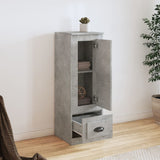 NNEVL Highboard Concrete Grey 36x35.5x103.5 cm Engineered Wood