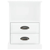 NNEVL Bedside Cabinet High Gloss White 43x36x60 cm