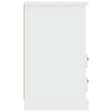 NNEVL Bedside Cabinet High Gloss White 43x36x60 cm