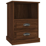 NNEVL Bedside Cabinet Brown Oak 43x36x60 cm
